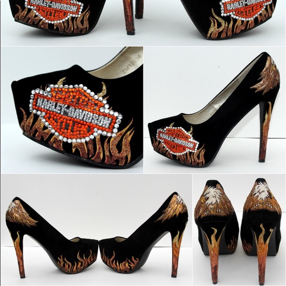 Custom motorcycle brand heels, available any size - Picture 4 of 4